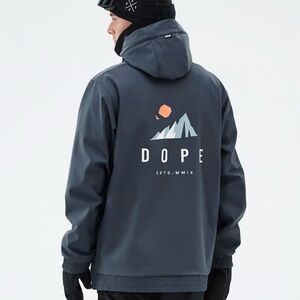 Dope Yeti Snowboard Jacket Men Ice Metal Blue